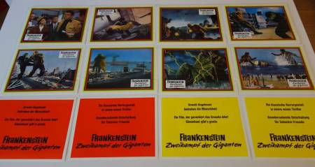 Frankenstein - Zweikampf der Giganten originaler deutscher Aushangfotosatz